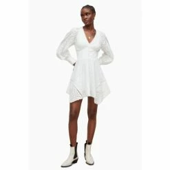 All Saints AllSaints Irina White Broderie Dress -AllSaints shop unnamed file 2266