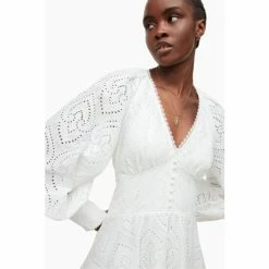 All Saints AllSaints Irina White Broderie Dress -AllSaints shop unnamed file 2269