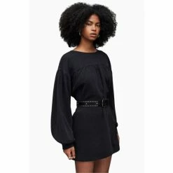 All Saints AllSaints Harlow Black Denim Dress 4 All Saints AllSaints Harlow Black Denim Dress -AllSaints shop unnamed file 2276