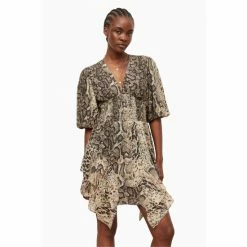 All Saints AllSaints Yellow Ciara Noche Dress -AllSaints shop unnamed file 2284