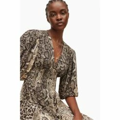 All Saints AllSaints Yellow Ciara Noche Dress -AllSaints shop unnamed file 2285