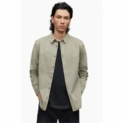 All Saints AllSaints Grey Staveley Shirt