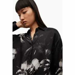 All Saints AllSaints Black Bernie Kosumoso Shirt -AllSaints shop unnamed file 2329