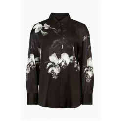 All Saints AllSaints Black Bernie Kosumoso Shirt -AllSaints shop unnamed file 2331
