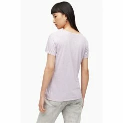 All Saints AllSaints Pink Emelyn Shimmer T-Shirt -AllSaints shop unnamed file 234