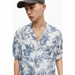 All Saints AllSaints White Bambusa Ss Shirt -AllSaints shop unnamed file 2341