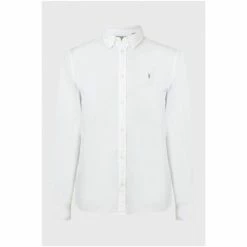 All Saints AllSaints Hawthorne Long Sleeved Shirt White 8 All Saints AllSaints Hawthorne Long Sleeved Shirt White -AllSaints shop unnamed file 2352