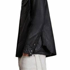 All Saints AllSaints Irwin Black Shirt -AllSaints shop unnamed file 2370