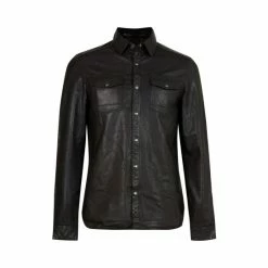 All Saints AllSaints Irwin Black Shirt -AllSaints shop unnamed file 2371