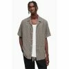 All Saints AllSaints Glendale Short Sleeve Brown Shirt