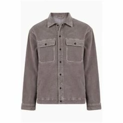 All Saints AllSaints Grey Castleford Shirt -AllSaints shop unnamed file 2386