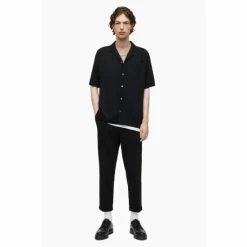 All Saints AllSaints Venice Black Ss Shirt -AllSaints shop unnamed file 2390