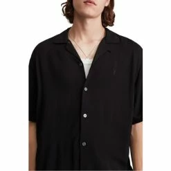 All Saints AllSaints Venice Black Ss Shirt -AllSaints shop unnamed file 2391