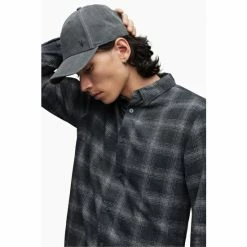 All Saints AllSaints Grey Himonya Shirt -AllSaints shop unnamed file 2399