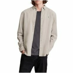 All Saints AllSaints Natural Birchwood Ls Shirt -AllSaints shop unnamed file 2408