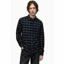 All Saints AllSaints Eastburn Black Shirt