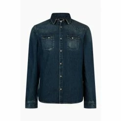 All Saints AllSaints Asbury Long Sleeve Black Shirt -AllSaints shop unnamed file 2436