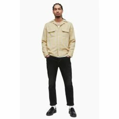 All Saints Yellow Jacinto Long Sleeve Shirt -AllSaints shop unnamed file 2462