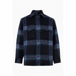 All Saints AllSaints Blue Gallaway Ls Shirt -AllSaints shop unnamed file 2473