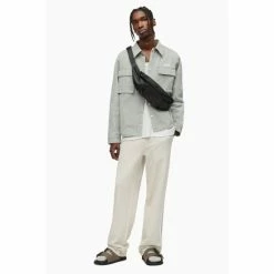 All Saints AllSaints Green Stockton Shirt -AllSaints shop unnamed file 2476