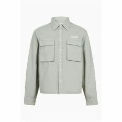 All Saints AllSaints Green Stockton Shirt -AllSaints shop unnamed file 2480