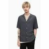 All Saints AllSaints Grey Venice Short Sleeve Shirt
