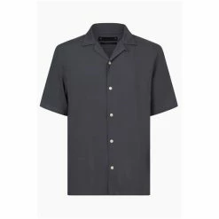 All Saints AllSaints Grey Venice Short Sleeve Shirt 6 All Saints AllSaints Grey Venice Short Sleeve Shirt -AllSaints shop unnamed file 2487