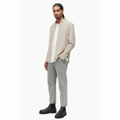 All Saints Natural Lovell Long Sleeve Shirt -AllSaints shop unnamed file 2493