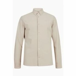 All Saints Natural Lovell Long Sleeve Shirt -AllSaints shop unnamed file 2495