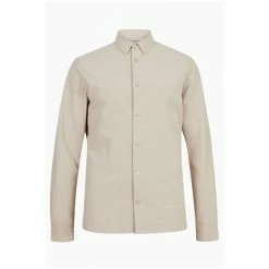 All Saints Natural Lovell Long Sleeve Shirt -AllSaints shop unnamed file 2496