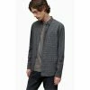All Saints AllSaints Grey Downham Long Sleeve Shirt