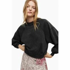 All Saints Grey Tayla T-Shirt -AllSaints shop unnamed file 25