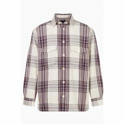 All Saints AllSaints White Bluefield Long Sleeve Shirt -AllSaints shop unnamed file 2517