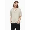 All Saints AllSaints Venice Short Sleeve Natural Shirt