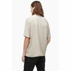 All Saints AllSaints Venice Short Sleeve Natural Shirt -AllSaints shop unnamed file 2520