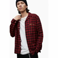 All Saints AllSaints Grey Delancey Shirt -AllSaints shop unnamed file 2529