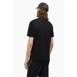 All Saints AllSaints Black Ossage Short Sleeve Crew T-Shirt -AllSaints shop unnamed file 254