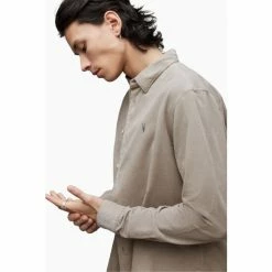 All Saints AllSaints Birchwood Black Shirt -AllSaints shop unnamed file 2545