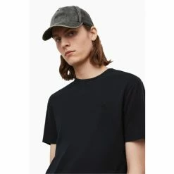 All Saints AllSaints Black Ossage Short Sleeve Crew T-Shirt -AllSaints shop unnamed file 257
