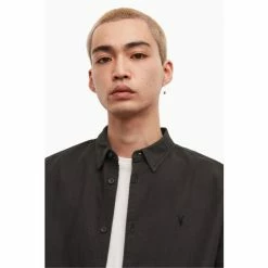All Saints AllSaints Hermosa Black Ls Shirt -AllSaints shop unnamed file 2584