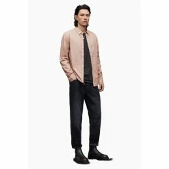 All Saints AllSaints Pink Hawthorne Long Sleeve Shirt -AllSaints shop unnamed file 2597