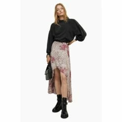 All Saints Grey Tayla T-Shirt -AllSaints shop unnamed file 26