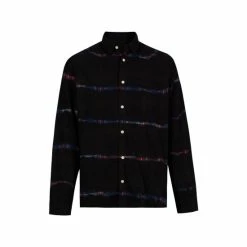 All Saints AllSaints Blue Claverack Long Sleeve Shirt -AllSaints shop unnamed file 2608