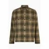 All Saints AllSaints Green Berthold Long Sleeve Shirt