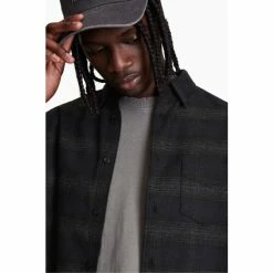 All Saints AllSaints Black Newhalen Ls Shirt -AllSaints shop unnamed file 2636