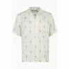 All Saints AllSaints Cream Swords Short Sleeve Shirt