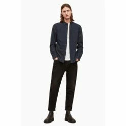 All Saints AllSaints Lovell Blue Shirt -AllSaints shop unnamed file 2645