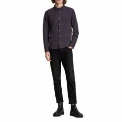 All Saints AllSaints Black Lovell Ls Shirt -AllSaints shop unnamed file 2651