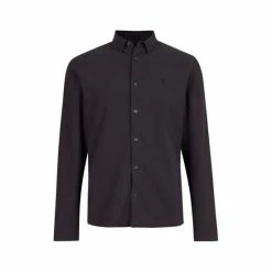 All Saints AllSaints Black Lovell Ls Shirt -AllSaints shop unnamed file 2654
