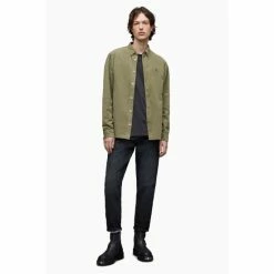 All Saints AllSaints Green Birchwood Long Sleeve Shirt 3 All Saints AllSaints Green Birchwood Long Sleeve Shirt -AllSaints shop unnamed file 2667